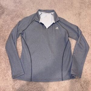 Adidas Quarter Zip Gray Jacket